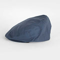 Plain Navy Waxed Cotton Flat Cap