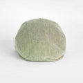 Plain Olive 100% Linen Flat Cap