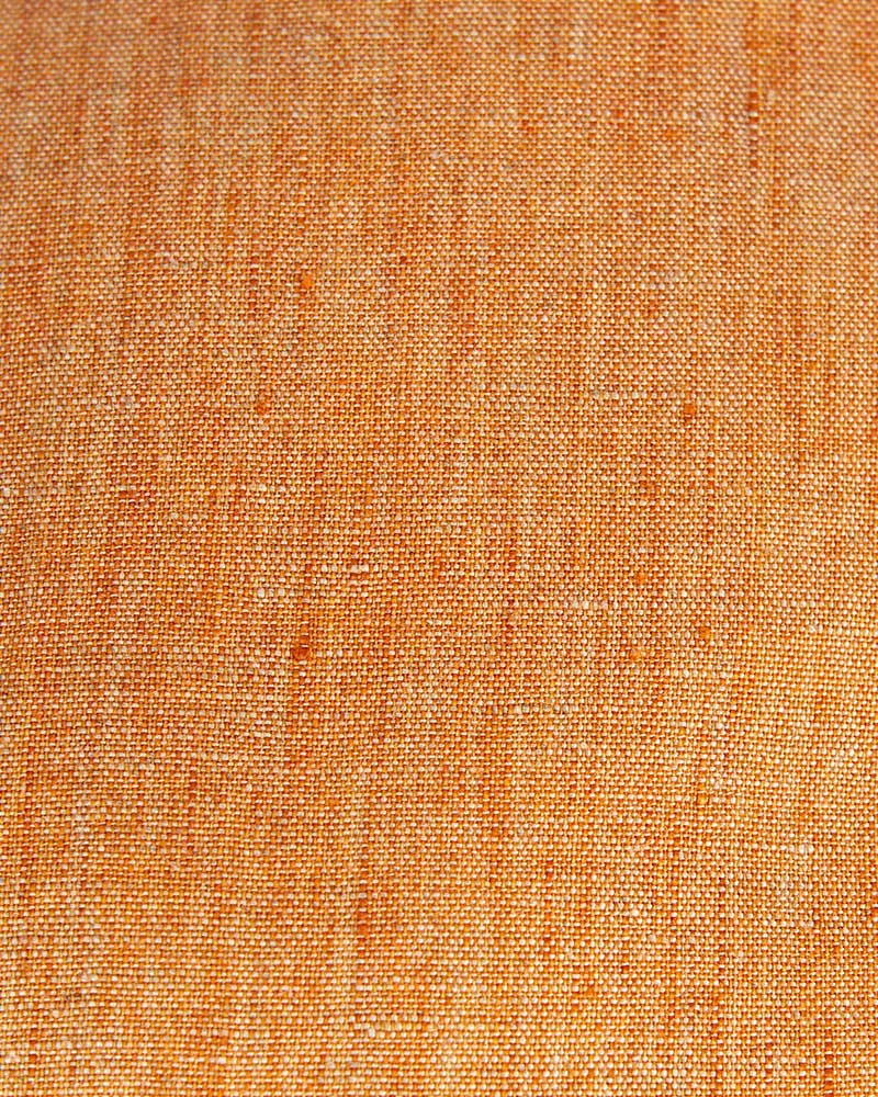 Plain Orange 100% Linen Flat Cap