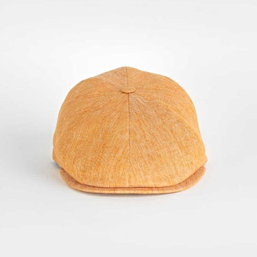 Plain Orange Linen Toni Cap