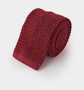 Plain Porpora Knitted Silk Tie