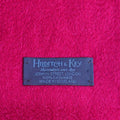 Plain Raspberry Wide Width Pure Cashmere Scarf