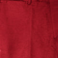 Plain Red Stretch Cotton Trousers