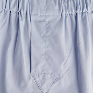 Plain Sky Blue Cotton Poplin Boxer Shorts