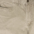 Plain Stone White Cotton Jeans