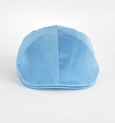 Plain Summer Blue Cotton Roma Cap