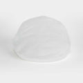 Plain White Linen Flat Cap