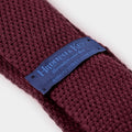 Plain Wine Knitted Cashmere Tie