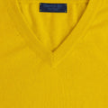 Plain Yellow 2 - Ply Cashmere V - Neck Sweater