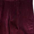 Plum Cotton Corduroy Trousers