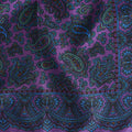 Purple Paisley Silk Pocket Square