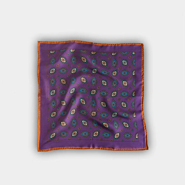 Purple Regal Silk Pocket Square