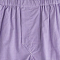 Purple & White Fine Check Cotton Poplin Boxer Shorts