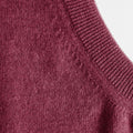 Raspberry V - Neck Cashmere Sweater