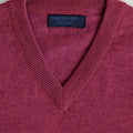 Raspberry V - Neck Cashmere Sweater