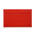 Red Calf Leather Double Sided Card Holder