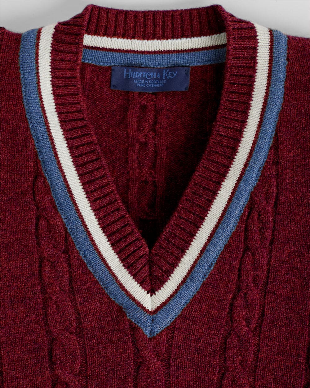 Red Cashmere Cricket Sweater