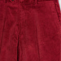 Red Cotton Corduroy Trousers