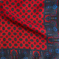 Red Large Bean Silk Pocket Square