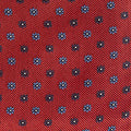 Red Miniature Floral Motif Silk Tie