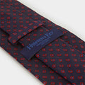 Red Small Bean Motif Silk Tie