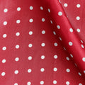 Red & White Medium Spot Silk Pocket Square