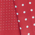 Red & White Spot Silk Tubular Scarf