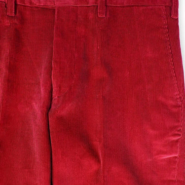 Rich Red Cotton Corduroy Trousers