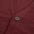 Russet Red 100% Cashmere Cardigan