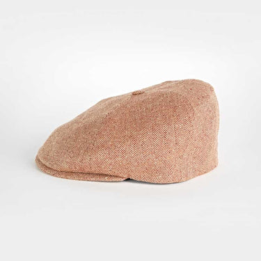 Rust Herringbone Silk Toni Cap