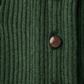 Serpentine Green Shawl Collar Cashmere Cardigan