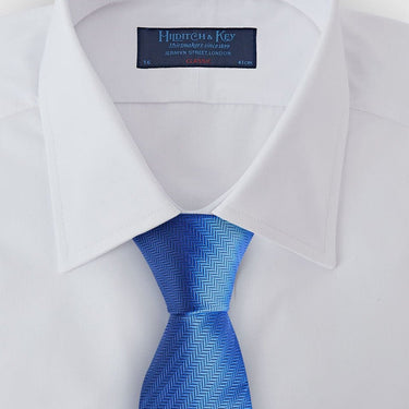 Sky Blue Herringbone Silk Tie