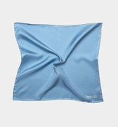 Sky Blue & White Spot Silk Pocket Square