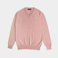 Soft Pink V - Neck Cashmere Sweater