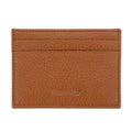 Tan Calf Leather Double Sided Card Holder