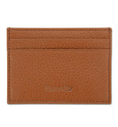 Tan Calf Leather Double Sided Card Holder