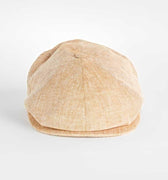 Tan Herringbone Linen Toni Cap