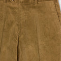 Tan Yellow Cotton Corduroy Trousers