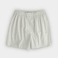 White & Grey Floral Cotton Poplin Boxer Shorts