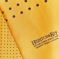 Yellow & Navy Spot Silk Tubular Scarf