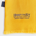 Yellow & Navy Spot Silk Tubular Scarf