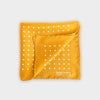 Yellow & White Medium Spot Silk Pocket Square