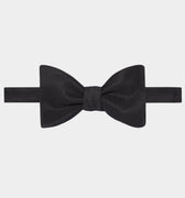 Black Barathea Silk Bow Tie - Hilditch & Key