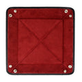 Black Calf Leather with Red Suede Travel Tray - Hilditch & Key