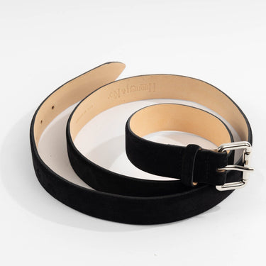 Black Mount Suede Leather Belt