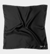 Black Silk Handkerchief with White Spots