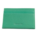 Bright Green Calf Leather Single Sided Card Holder