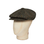 Brown Barleycorn Twill Wool Gatsby Cap