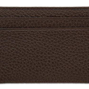 Brown Calf Leather Double Sided Card Holder