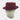 Burgundy Pork Pie Trilby